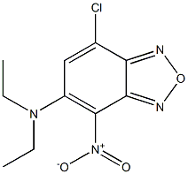 7-CHLORO-5-(DIETHYLAMINO)-4-NITROBENZOFURAZAN Struktur