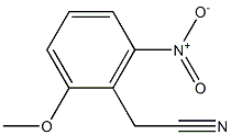 (2-METHOXY-6-NOTROPHENYL)-ACETONITRILE Struktur