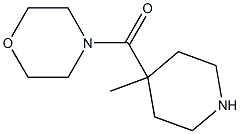 4-METHYL-4-(N-MORPHOLINYLCARBONYL) PIPERIDINE Struktur