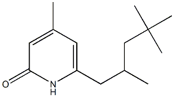 4-Methyl-6-(2,4,4-trimethylpentyl)-2-pyridone Struktur