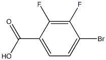 2,3-DIFLUORO-4-BROMOBENZIOC ACID Struktur