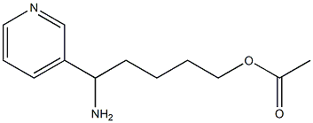 5-Amino-5-Pyridin-3-ylpentyl Acetate Struktur