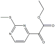 ETHYL2-(2-(METHYLTHIO)-PYRIMIDIN-4-YL)-2-OXOACETATE Struktur