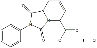 1,3,5,8-TETRAHYDRO-2-PHENYL-1,3-DIOXY-1,2,4-TRIAZOLO [1,2-A]PYRIDAZINE-5-CARBOXYLIC ACID HCL Struktur