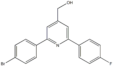 (2-(4-bromophenyl)-6-(4-fluorophenyl)pyridin-4-yl)methanol Struktur