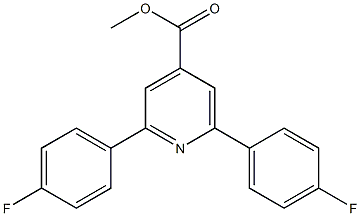 methyl 2,6-bis(4-fluorophenyl)pyridine-4-carboxylate Struktur