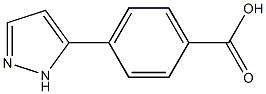 4-(1H-pyrazol-5-yl)benzoic acid Struktur