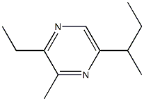 2-METHYL-3-ETHYL-6-SECBUTYLPYRAZINE Struktur