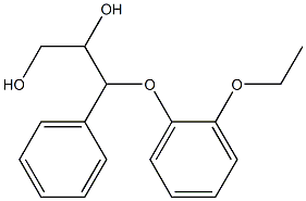 3-(2-ETHOXYPHENOXY)-1,2-DIHYDROXY-3-PHENYLPROPANE Struktur