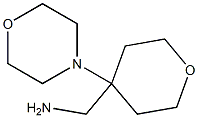 1-(4-MORPHOLIN-4-YLTETRAHYDRO-2H-PYRAN-4-YL)METHANAMINE Struktur