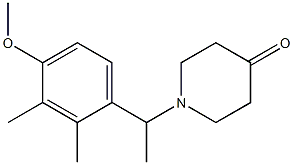 1-[1-(4-METHOXY-2,3-DIMETHYLPHENYL)ETHYL]PIPERIDIN-4-ONE Struktur