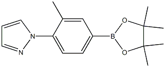 1-[2-METHYL-4-(4,4,5,5-TETRAMETHYL-1,3,2-DIOXABOROLAN-2-YL)PHENYL]-1H-PYRAZOLE Struktur