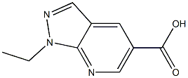 1-ETHYL-1H-PYRAZOLO[3,4-B]PYRIDINE-5-CARBOXYLIC ACID Struktur