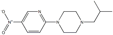 1-ISOBUTYL-4-(5-NITROPYRIDIN-2-YL)PIPERAZINE Struktur