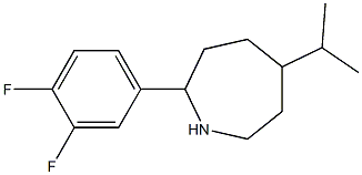 2-(3,4-DIFLUOROPHENYL)-5-ISOPROPYLAZEPANE Struktur