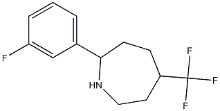 2-(3-FLUOROPHENYL)-5-(TRIFLUOROMETHYL)AZEPANE Struktur