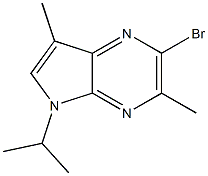 2-BROMO-5-ISOPROPYL-3,7-DIMETHYL-5H-PYRROLO[2,3-B]PYRAZINE Struktur