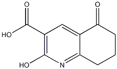 2-HYDROXY-5-OXO-5,6,7,8-TETRAHYDROQUINOLINE-3-CARBOXYLIC ACID Struktur