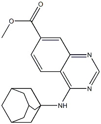 4-(ADAMANTAN-1-YLAMINO)-QUINAZOLINE-7-CARBOXYLIC ACID METHYL ESTER Struktur