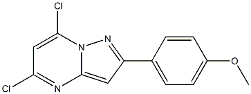 5,7-DICHLORO-2-(4-METHOXYPHENYL)PYRAZOLO[1,5-A]PYRIMIDINE Struktur