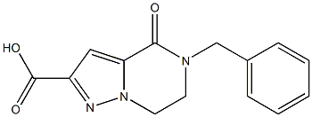 5-BENZYL-4-OXO-4,5,6,7-TETRAHYDROPYRAZOLO[1,5-A]PYRAZINE-2-CARBOXYLIC ACID Struktur