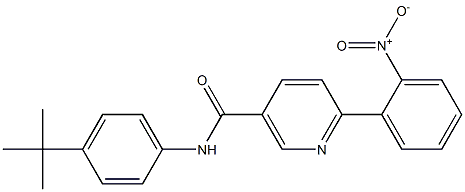 N-(4-TERT-BUTYLPHENYL)-6-(2-NITROPHENYL)NICOTINAMIDE Struktur