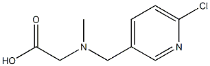 N-[(6-CHLOROPYRIDIN-3-YL)METHYL]-N-METHYLGLYCINE Struktur