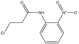 3-chloro-N-(2-nitrophenyl)propanamide Struktur