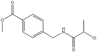 methyl 4-{[(2-chloropropanoyl)amino]methyl}benzoate Struktur