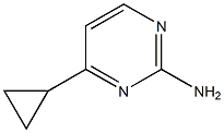 4-cyclopropyl-2-pyrimidinamine Struktur