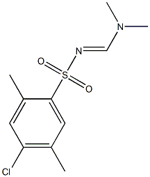 N1-[(dimethylamino)methylidene]-4-chloro-2,5-dimethylbenzene-1-sulfonamide Struktur