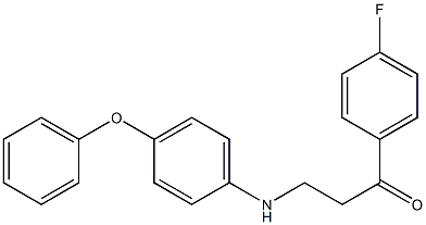 1-(4-fluorophenyl)-3-(4-phenoxyanilino)-1-propanone Struktur