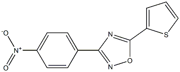 3-(4-nitrophenyl)-5-(2-thienyl)-1,2,4-oxadiazole Struktur