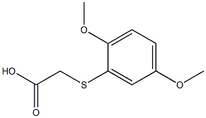 2-[(2,5-dimethoxyphenyl)thio]acetic acid Struktur