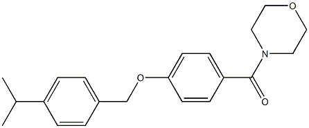 {4-[(4-isopropylbenzyl)oxy]phenyl}(morpholino)methanone Struktur