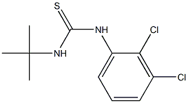 N-(tert-butyl)-N'-(2,3-dichlorophenyl)thiourea Struktur