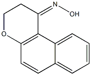 2,3-dihydro-1H-benzo[f]chromen-1-one oxime Struktur