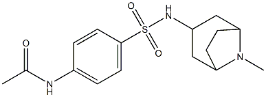 N1-(4-{[(8-methyl-8-azabicyclo[3.2.1]oct-3-yl)amino]sulfonyl}phenyl)acetamide Struktur