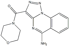 (5-amino[1,2,3]triazolo[1,5-a]quinazolin-3-yl)(morpholino)methanone Struktur