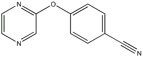 4-(2-pyrazinyloxy)benzenecarbonitrile Struktur