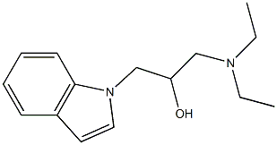 1-(diethylamino)-3-(1H-indol-1-yl)propan-2-ol Struktur