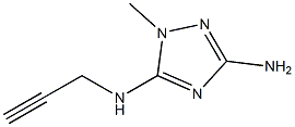 N5-prop-2-ynyl-1-methyl-1H-1,2,4-triazole-3,5-diamine Struktur