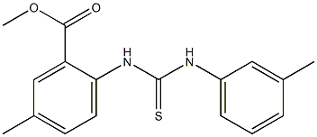 methyl 5-methyl-2-[(3-toluidinocarbothioyl)amino]benzoate Struktur