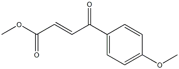 methyl (2E)-4-(4-methoxyphenyl)-4-oxobut-2-enoate Struktur