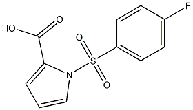 1-[(4-fluorophenyl)sulfonyl]-1H-pyrrole-2-carboxylic acid Struktur