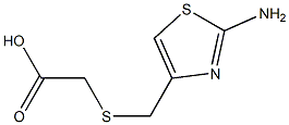 {[(2-amino-1,3-thiazol-4-yl)methyl]thio}acetic acid Struktur