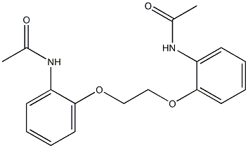 N1-(2-{2-[2-(acetylamino)phenoxy]ethoxy}phenyl)acetamide Struktur