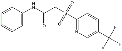 N1-phenyl-2-{[5-(trifluoromethyl)-2-pyridyl]sulfonyl}acetamide Struktur