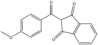 2-(4-methoxybenzoyl)-1H-indene-1,3(2H)-dione Struktur