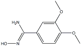 N'-hydroxy-3,4-dimethoxybenzenecarboximidamide Struktur